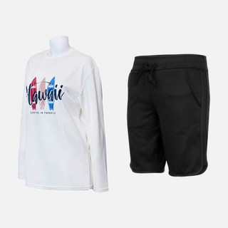 VENDIS 男士夏威夷長袖防磨上衣 C264 + Surfer Ocean 海灘褲 M605 套裝