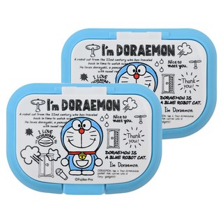 Skater 可重複使用濕紙巾蓋 WTL1AG, 哆啦A夢 藍色, 2個