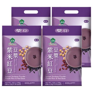 薌園 紫米紅豆豆漿粉 純素, 25g, 10包, 4袋