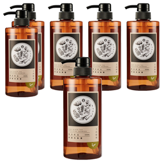 tsaio 上山採藥 修護洗髮露 魚池紅玉 添加維他命B5 B6 修護髮絲 柔順亮澤, 600ml, 6瓶