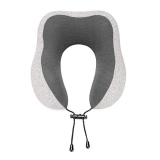 AHOYE 360°旅行用記憶棉護頸枕 灰色, 1個, 30 x 28 x 14cm