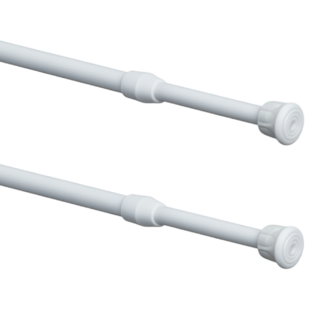 모아딜 다용도 압축 커튼 봉 13mm 2p, 화이트