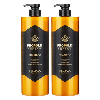 KERASYS 蜂膠活力光澤洗髮精, 添加玫瑰成分, 多種礦物質, 蜂蜜, 植物精華修護, 1L, 2瓶