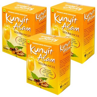 SIDOMUNCUL KUNYIT ASAM 黃薑酸茶包, 25g, 5入, 3盒