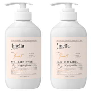 jmella 法式漫舞香水身體乳液 No.04 Queen 5 弱酸性溫和配方 無添加17種化學成分 500ml, 2瓶