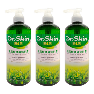 Dr.Skin 皮博士 博士美玻尿酸護膚沐浴露-茶樹, 1L, 3瓶