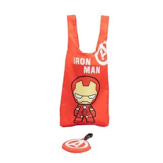 IRON MAN 鋼鐵人 漫威吊飾可收納飲料袋 CA675-1, Q版鋼鐵人 橘色, 1個