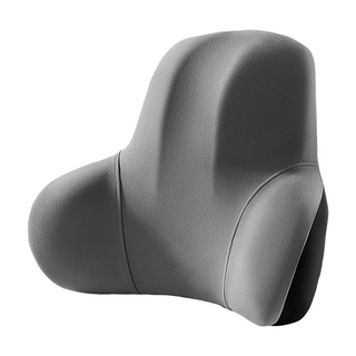 半島良品 記憶棉減壓護腰墊辦公室/車用靠墊, 灰色