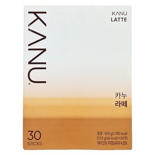 KANU 漸層奶香拿鐵咖啡 Set 30條, 低溫低速萃取, 香醇濃郁, 13.5g, 1盒