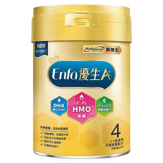 Mead Johnson 美強生 Enfa A+ 優生4兒童營養配方 HMO新配方 3~7歲, 850g, 1罐