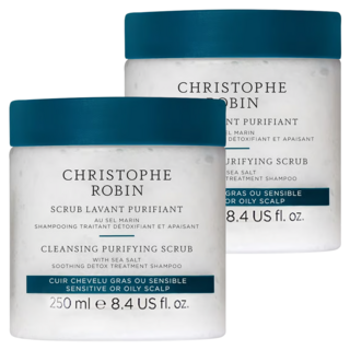 CHRISTOPHE ROBIN 海鹽舒緩頭皮潔淨霜, 250ml, 2瓶