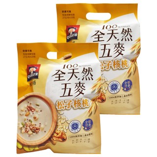 QUAKER 桂格 全天然五麥 松子核桃, 270g, 2袋