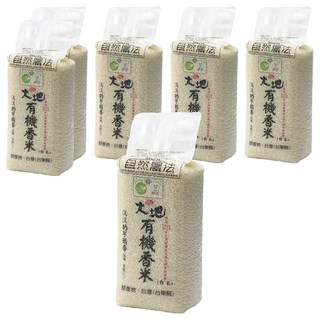 池上多力米 池上大地 有機香白米, MOA自然農法, 台灣台東縣產, 高雄147, 1.5公斤, 6包, CNS一等