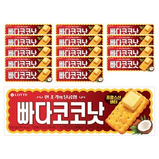 롯데웰푸드 빠다코코낫 단품, 100g, 15개