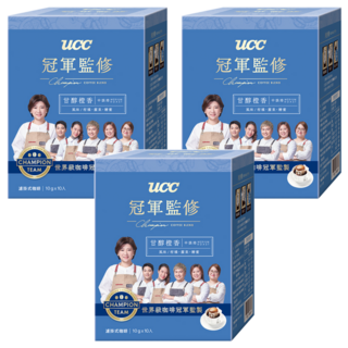 ucc 冠軍監修甘醇橙香濾掛式咖啡, 10g, 10包, 3盒