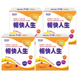 AJIOU 日本味王 暢快人生經典版 乳酸口味, 30包, 5.2g, 4盒