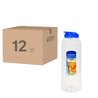 LocknLock 樂扣樂扣 PET冷水壺, 藍色, 1.2L, 12個