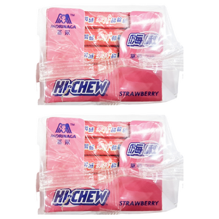 MORINAGA 森永 HI-CHEW 嗨啾 草莓軟糖 20條入, 640g, 2盒