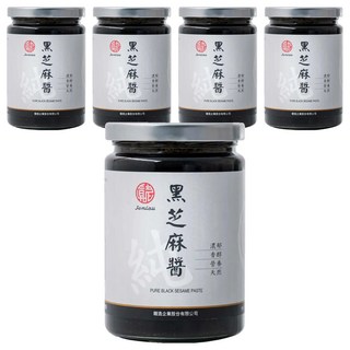 真老 純黑芝麻醬 低溫烘焙, 350g, 5罐