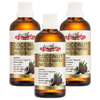 Aus Garden 澳維花園 頂級分餾椰子油 (MCT) 100ml, 3瓶
