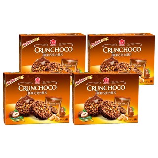 義美 榛果巧克力酥片 牛奶巧克力口味, 280g, 4盒