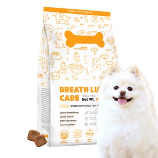 본아페티 강아지 기능성 사료, 호흡기/기관지, 1kg, 1개