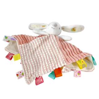 Oceanbaby 柔軟動物布偶安撫巾 - 北歐小兔, 37 x 38cm, 1個