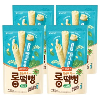 아이배냇 롱떡뻥 시금치, 4개, 30g, 시금치맛