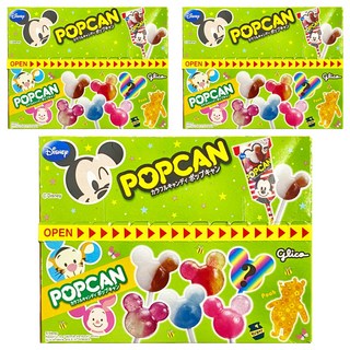 glico 格力高 迪士尼 固力果棒棒糖 藍蘇打 + 草莓&桃子 + 可樂 + 葡萄&白葡萄 + 水果 + 秘密 30支, 10.5g, 3盒