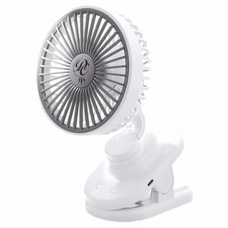 捕夢網 可擺頭夾扇, 4檔風速調節, 自動擺頭, 4000mAh大電量, DC-FF2321W, 白色