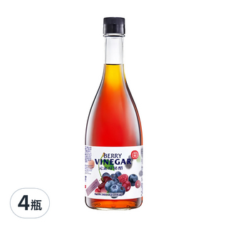 十全元素莓果醋, 600ml, 4瓶