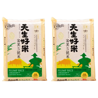 天生好米 富里5號米 二等, 3kg, 2袋