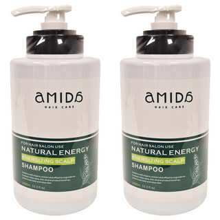 aMIDa 阿蜜達 蜜拉平衡控油洗髮精, 深層清潔, 添加薄荷, 使頭皮清爽, 秀髮健康無負擔, 1L, 2件