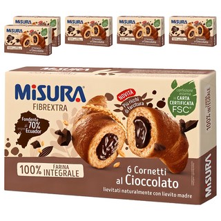MiSURA 巧克力夾心全麥可頌麵包, 6盒, 308g