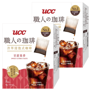 ucc 浸泡式咖啡 甘甜果香, 8g, 8包, 2盒