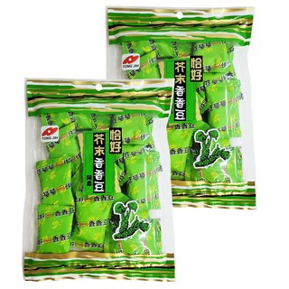 統記食品 恰好 香香豆 芥末味, 155g, 2袋