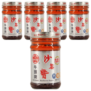 牛頭牌沙茶醬，香醇口感，沾水餃/配火鍋/炒牛肉/炒三鮮/炒飯皆宜, 127g, 5罐