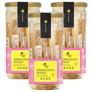 Mr.HONEY 蜂蜜先生 野花蜂蜜 100%純蜂蜜, 10條, 24g, 3罐