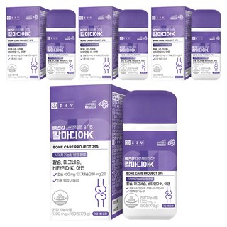 Chong Kun Dang 鍾根堂 骨骼營養系列鈣鎂鋅&維他命錠 198g, 180顆, 4個