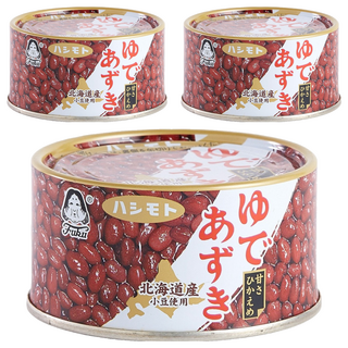 橋本食糧 北海道紅豆罐, 190g, 3罐