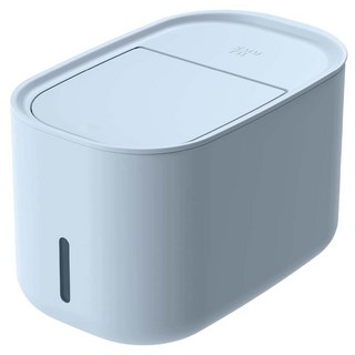 ZUUTii 按壓式防潮儲米箱 Polystyrene(PS)材質 無BPA, 冰湖藍, 1個
