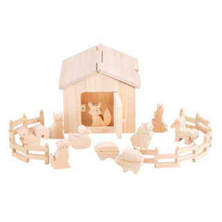 IKONIH 愛可妮 農場小屋, 檜木色, 1組