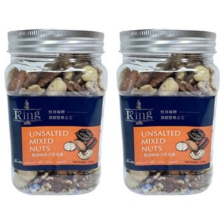 盛香珍 king無調味綜合堅果罐, 2個, 320g