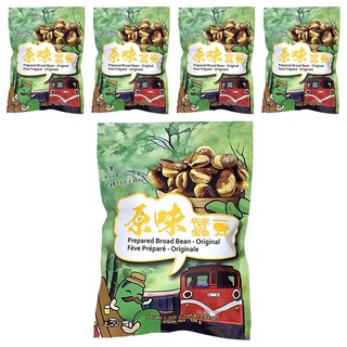 六福風味蠶豆原味, 100g, 5包