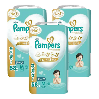 Pampers 幫寶適 日本境內版 黏貼型尿布 6~11kg, M, 174片