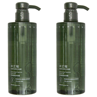 WATERCOME 水之蔻 淨潤香氛沐浴露 庭嶼白茶 400ml, 2瓶