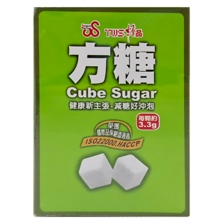 TWS 維生 方糖 Cube Sugar 健康新主張 國際品保驗證通過ISO22000 HACCP, 340g, 1盒