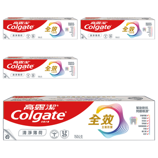 Colgate 高露潔 全效牙膏 清淨薄荷, 150g, 4條
