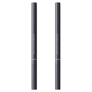 The SaeM 得鮮 自然柔順持色眉筆，獨特三角狀筆芯，自然顯色，質感柔軟，附眉刷, 02 深棕色, 2支