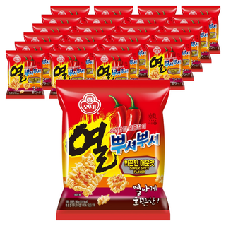 오뚜기 열 뿌셔뿌셔 라면과자 화끈한 매운맛, 24개, 90g